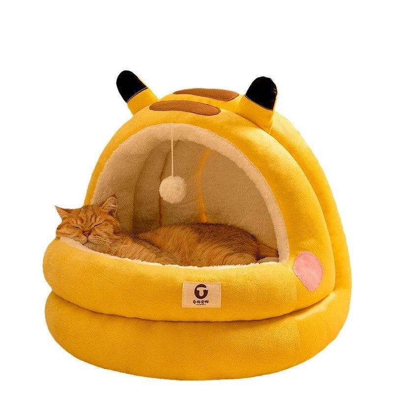 Nid de chat cocooning.