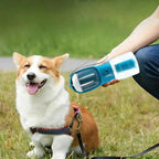 Croquettes, tasse à eau pour chien et sac poubelle : 3 en 1 !