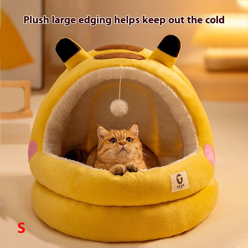 Nid de chat cocooning.