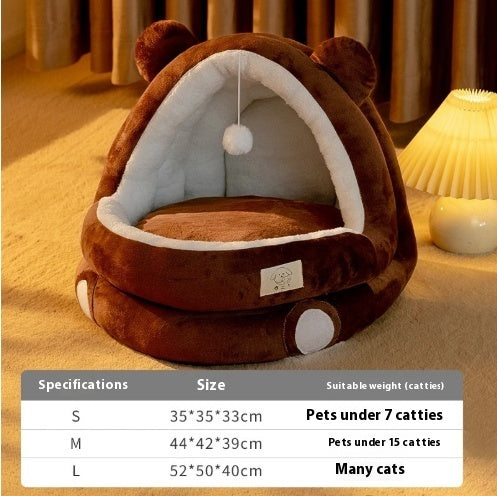 Nid de chat cocooning.