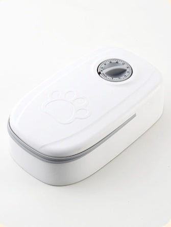 Distributeur de nourriture avec minuteur intelligent pour chiens et chats.