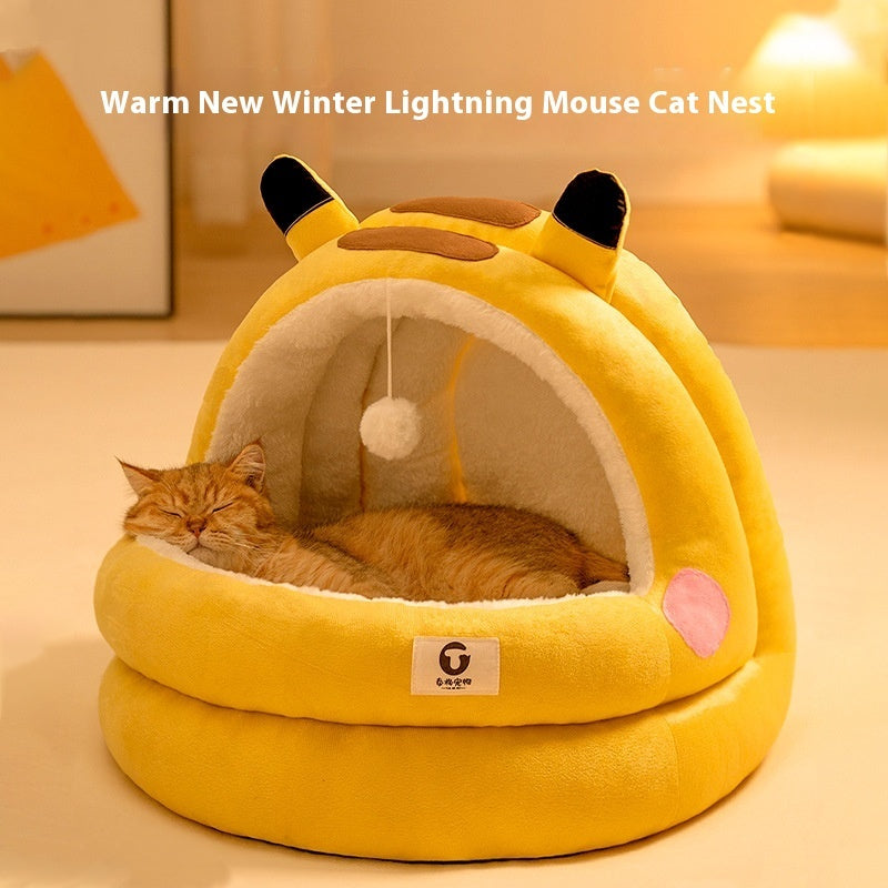 Nid de chat cocooning.