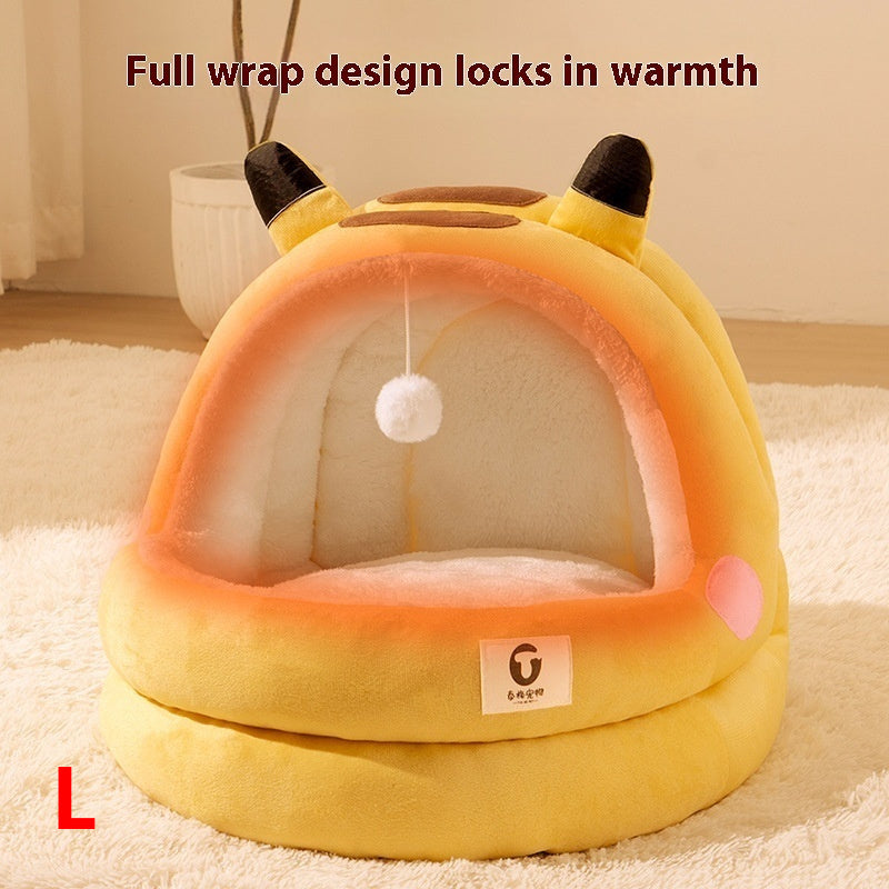 Nid de chat cocooning.
