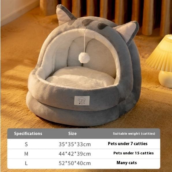 Nid de chat cocooning.